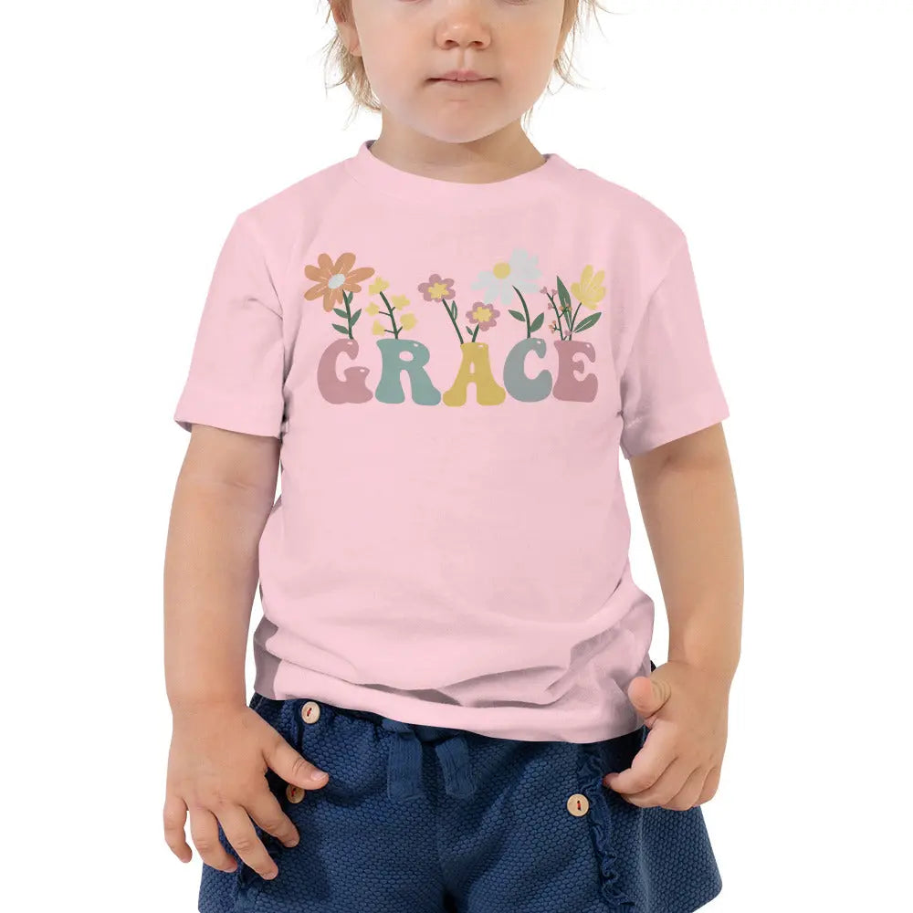 Flower Name Toddler Shirt | Mommy and Me Matching Shirts Amazing Faith Designs