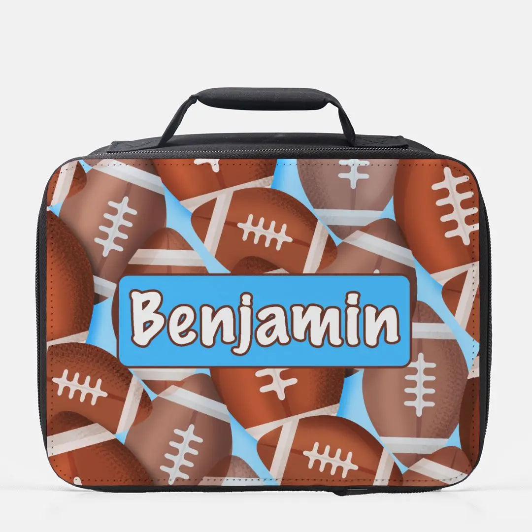 Football Personalized Lunch Box Amazing Faith Designs