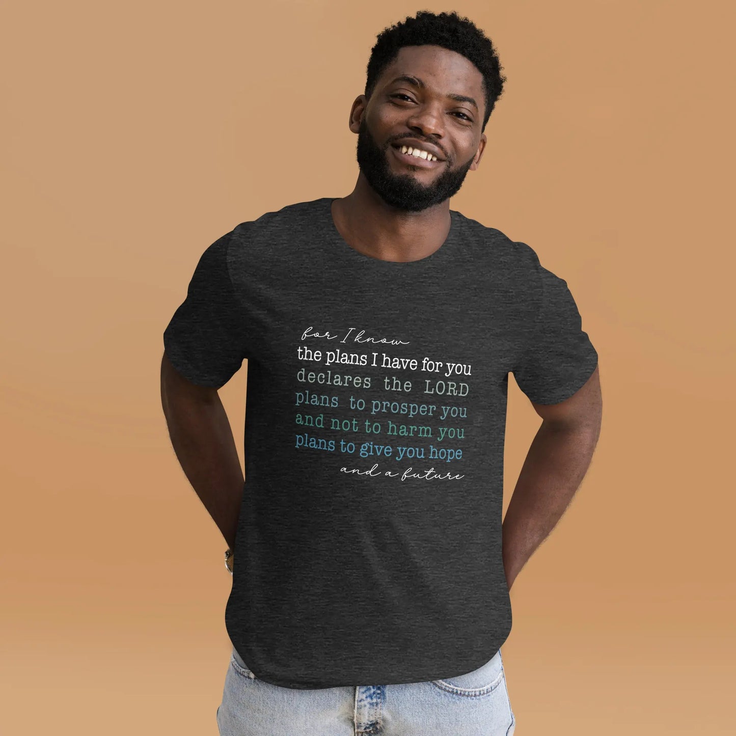 For I Know the Plans Scripture Unisex t-shirt | Jeremiah 29:11 Amazing Faith Designs