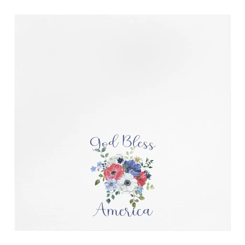 God Bless America Tea Towel, Patriotic Kitchen Towel, Fourth of July Dish Towel, Cute Kitchen Towel Printify