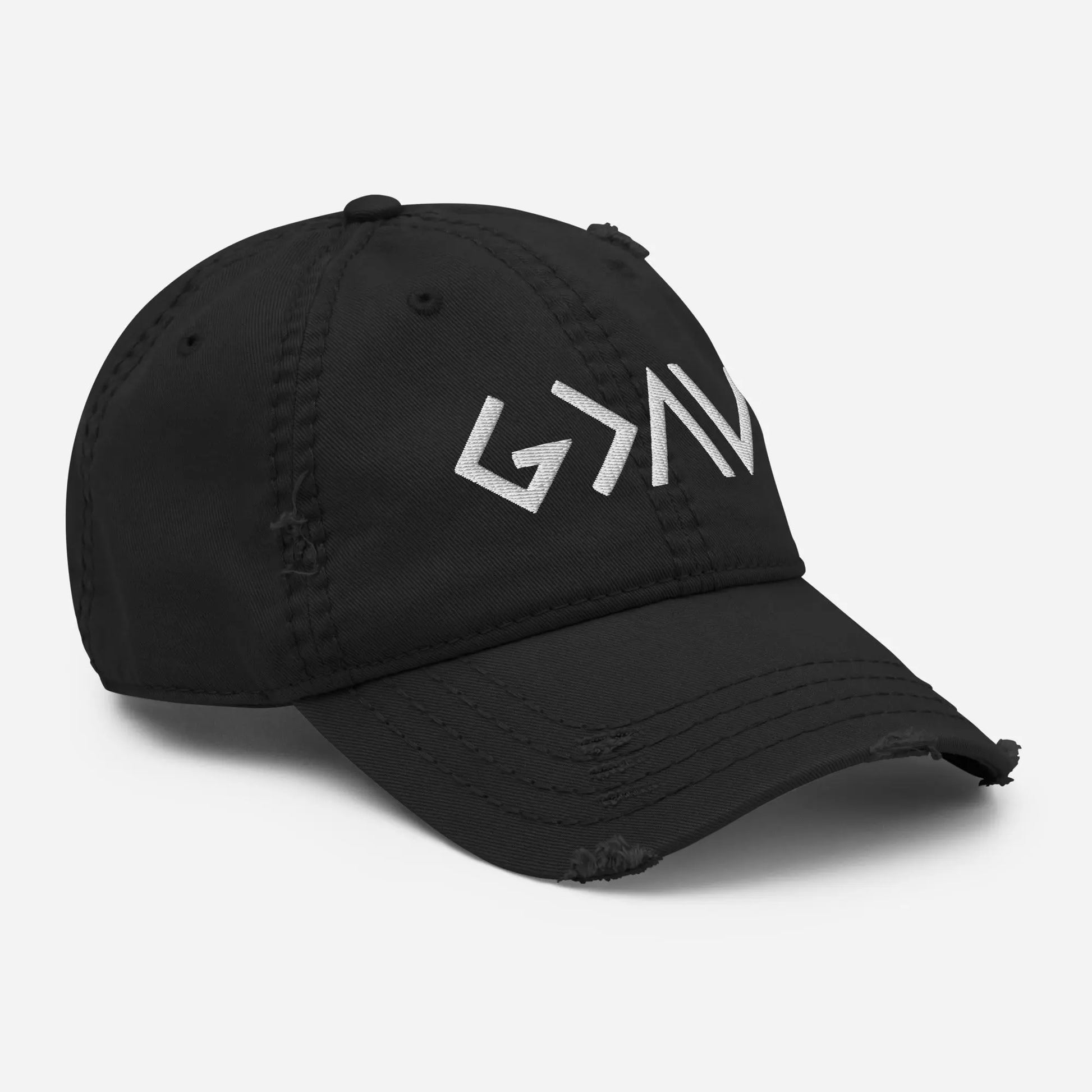 God is Greater Distressed Hat Amazing Faith Designs