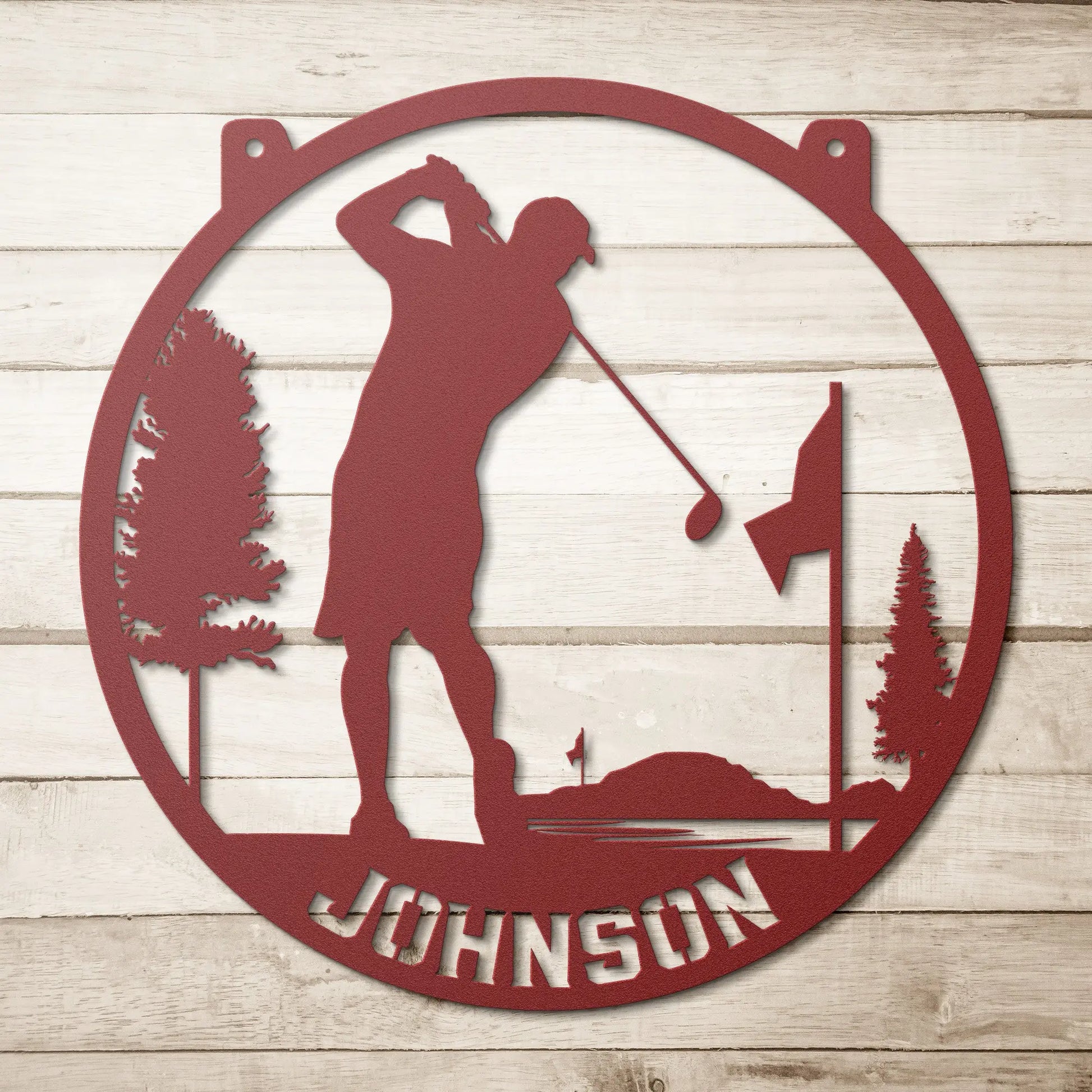 Golf Personalized Metal Sign teelaunch