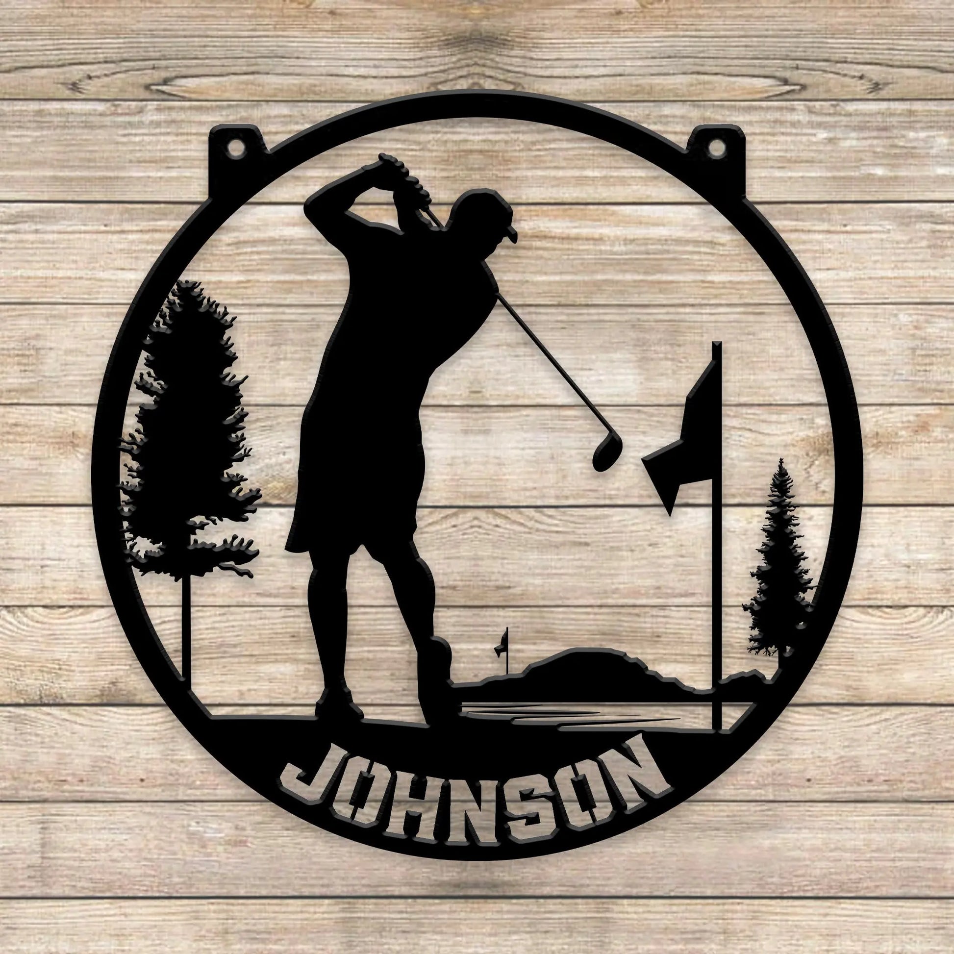 Golf Personalized Metal Sign teelaunch