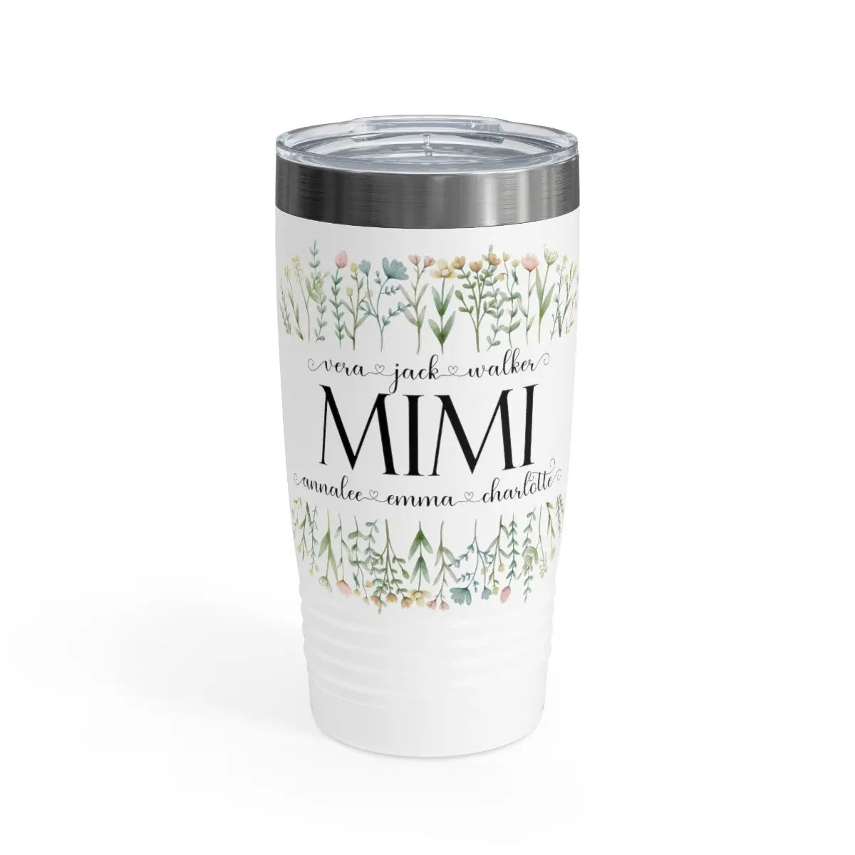 Grammy Nana Mimi Gigi Grandma with Grandkids Personalized Ringneck Tumbler, 20oz Printify