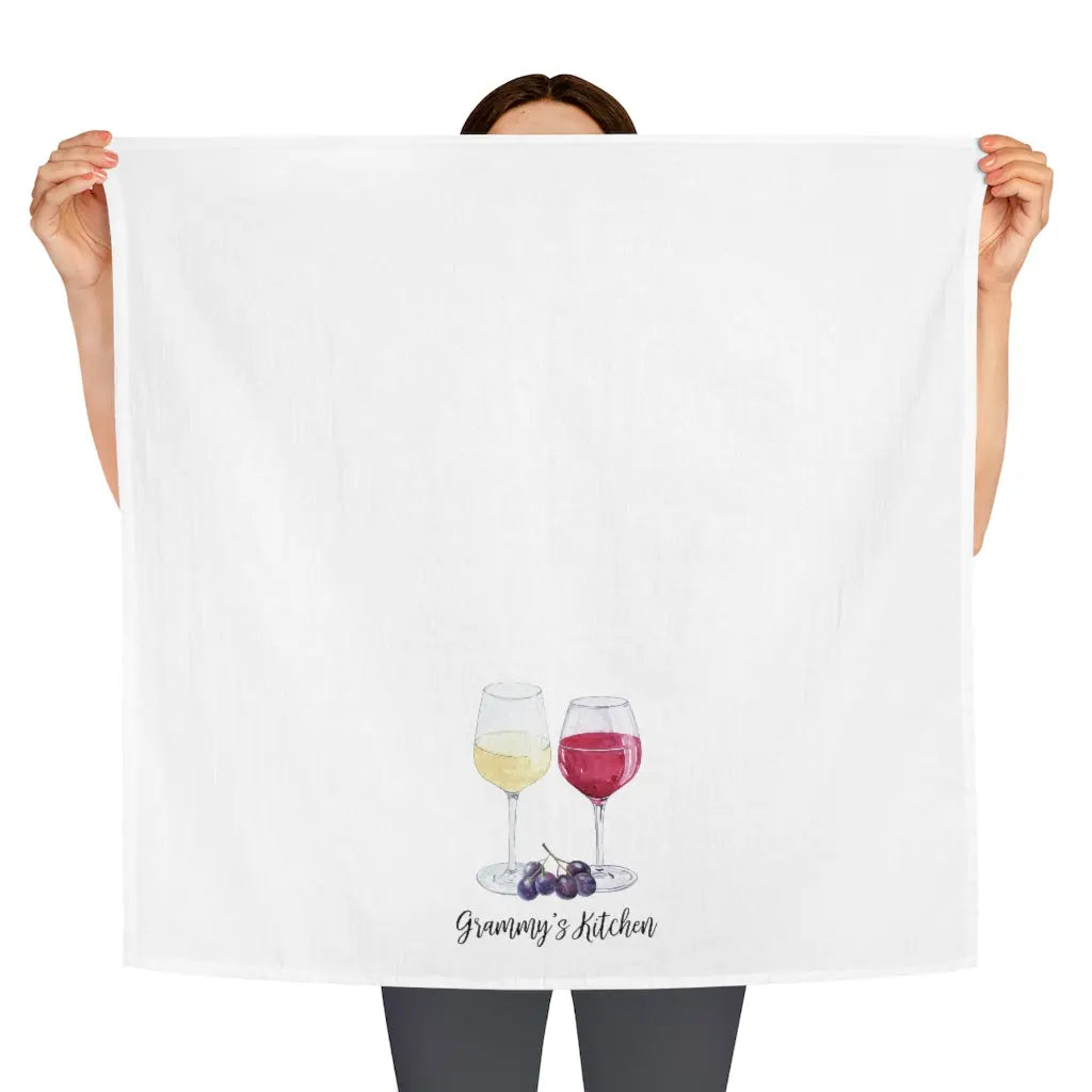 Grammy Tea Towel - Wine Printify