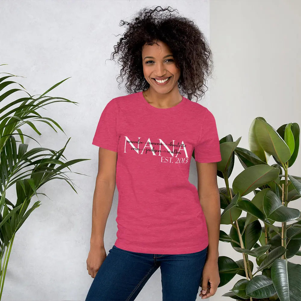 Grandma Personalized Grandkids t-shirt | Mimi, Nana, Mama, Gigi Amazing Faith Designs