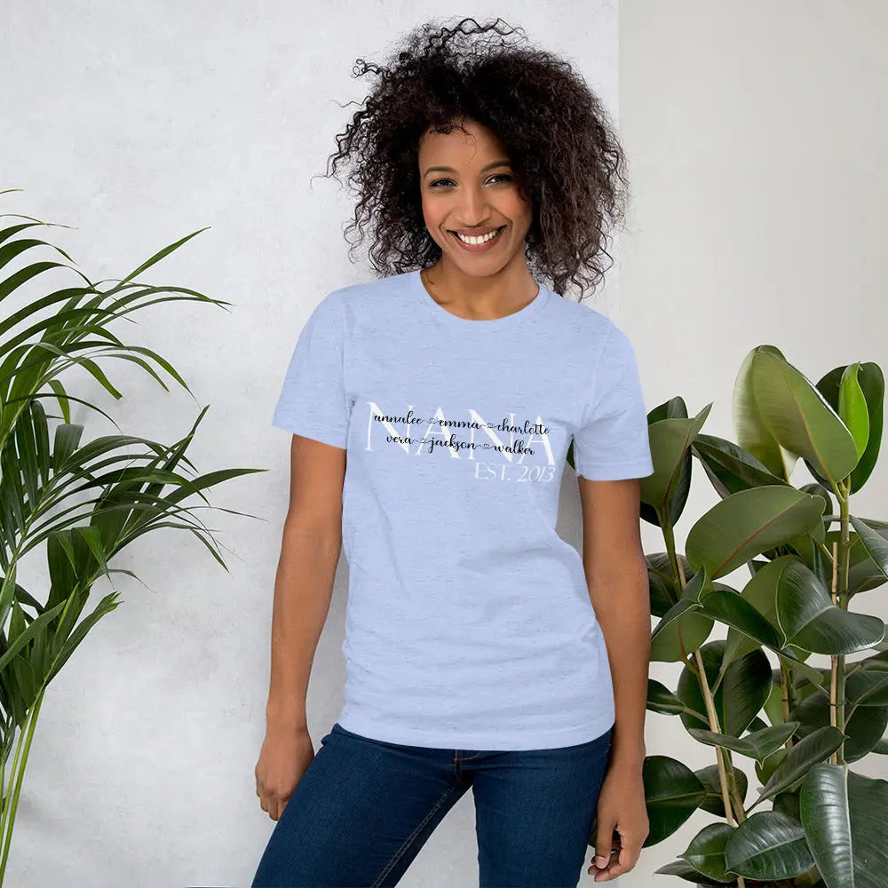 Grandma Personalized Grandkids t-shirt | Mimi, Nana, Mama, Gigi Amazing Faith Designs