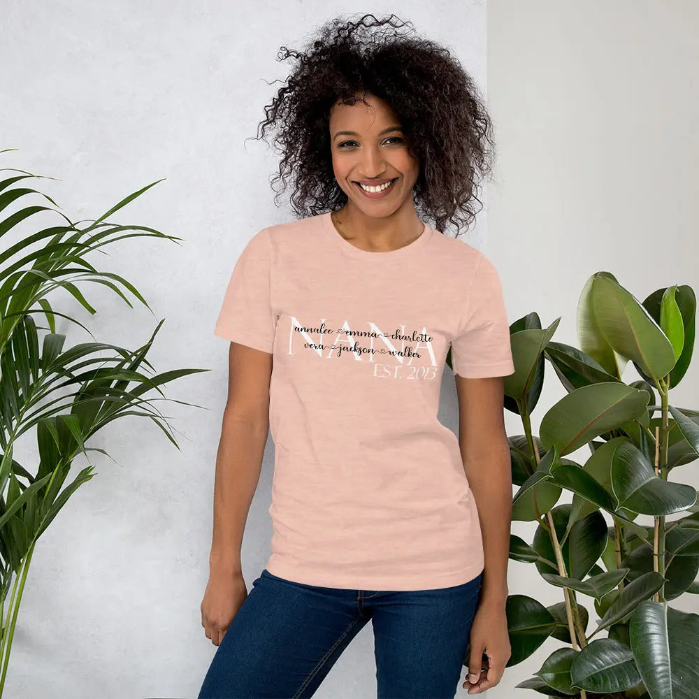 Grandma Personalized Grandkids t-shirt | Mimi, Nana, Mama, Gigi Amazing Faith Designs