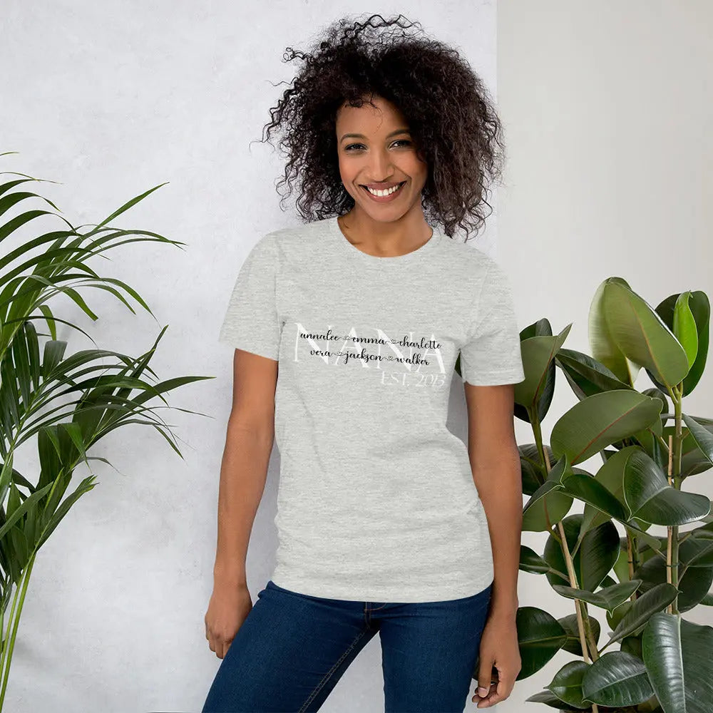 Grandma Personalized Grandkids t-shirt | Mimi, Nana, Mama, Gigi Amazing Faith Designs