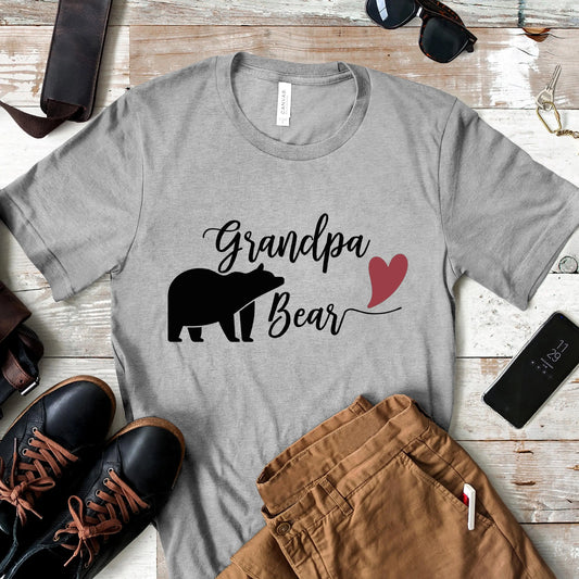Grandpa Bear Men's Tshirt | Father's Day Printify