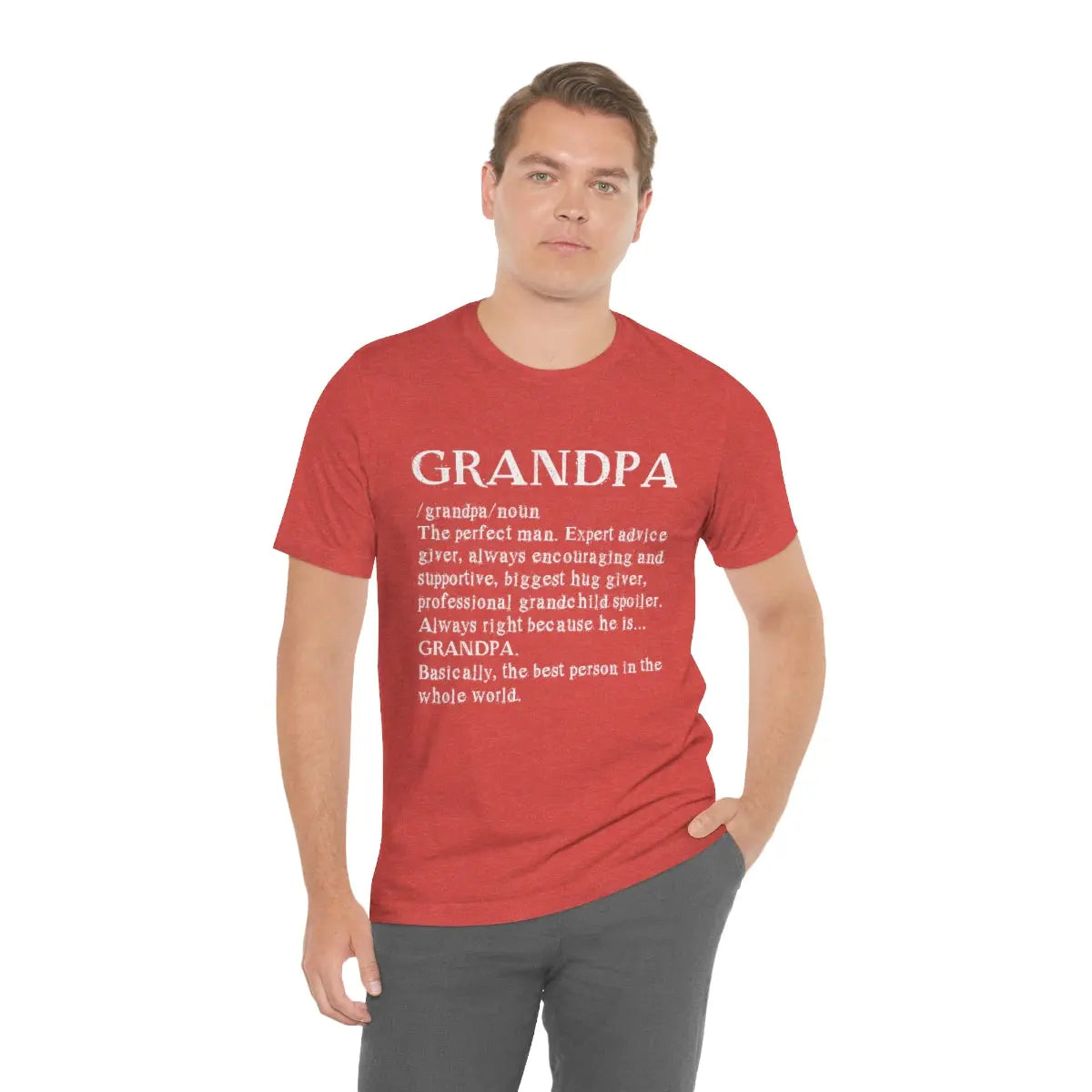 Grandpa Definition Men's T-shirt | Christmas Gift for Dad, Grandpa, Pappy, Pawpaw, Papa, Gramps, Personalized Grandpa Shirt Printify