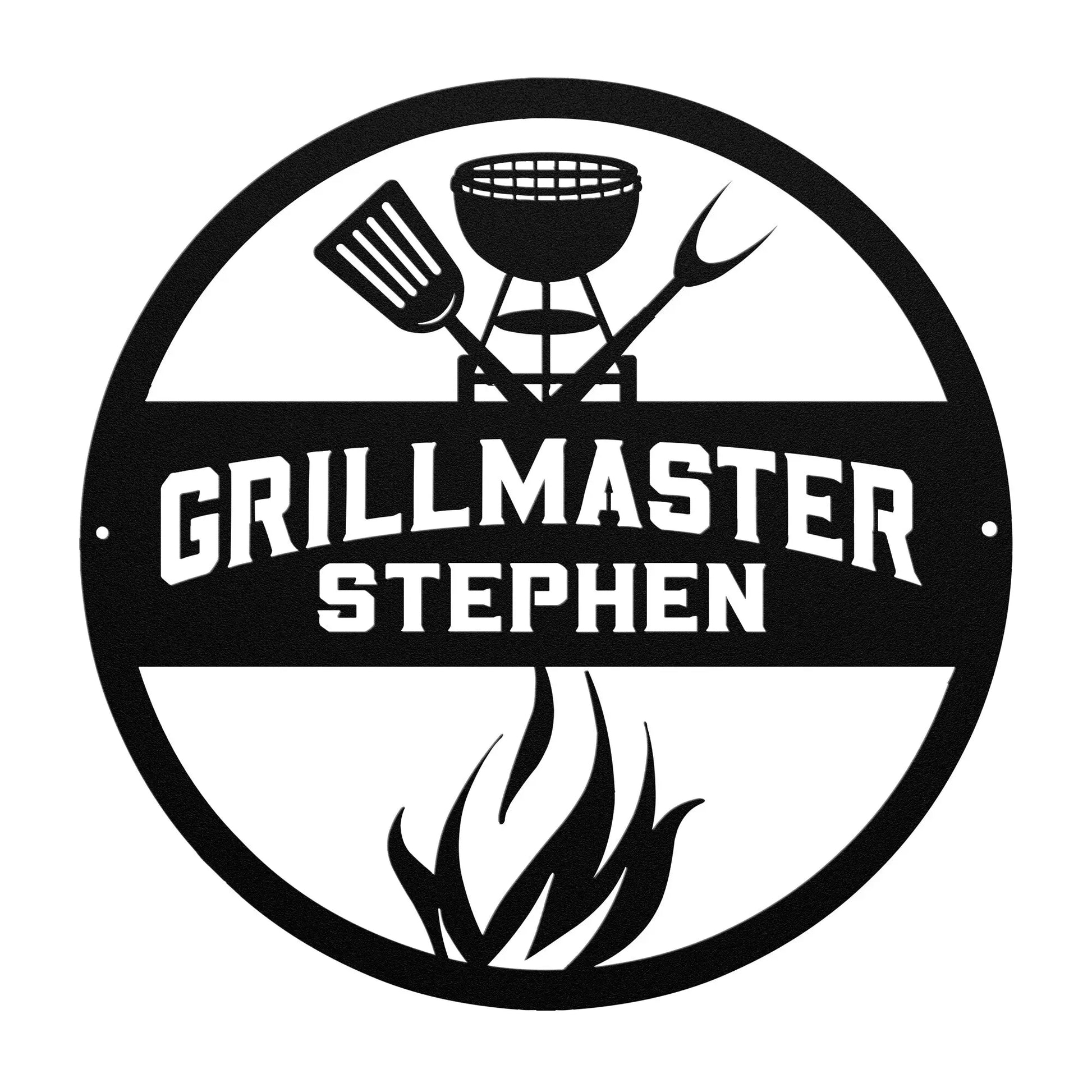 Grillmaster Custom Metal Sign, Barbecue Grill Dad Metal Sign teelaunch