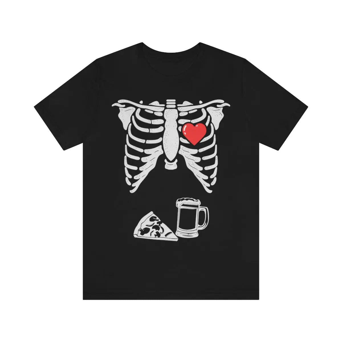 Skeleton Beer Xray Pregnancy Announcement Dad Tshirt