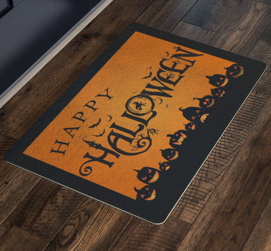 Happy Halloween Door Mat teelaunch