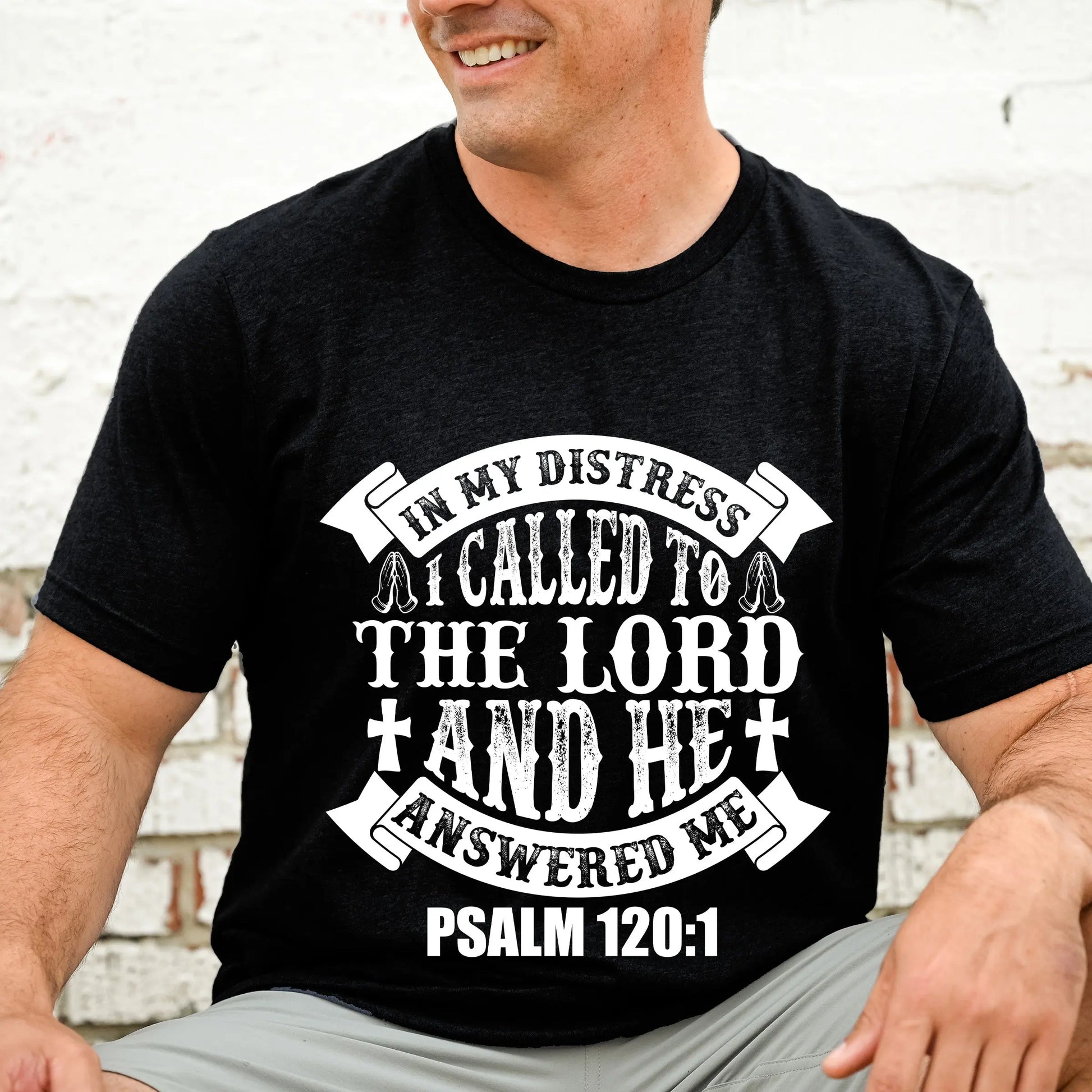 I Called to the Lord Tee, Psalm 120:1, Scripture T-shirt Printify