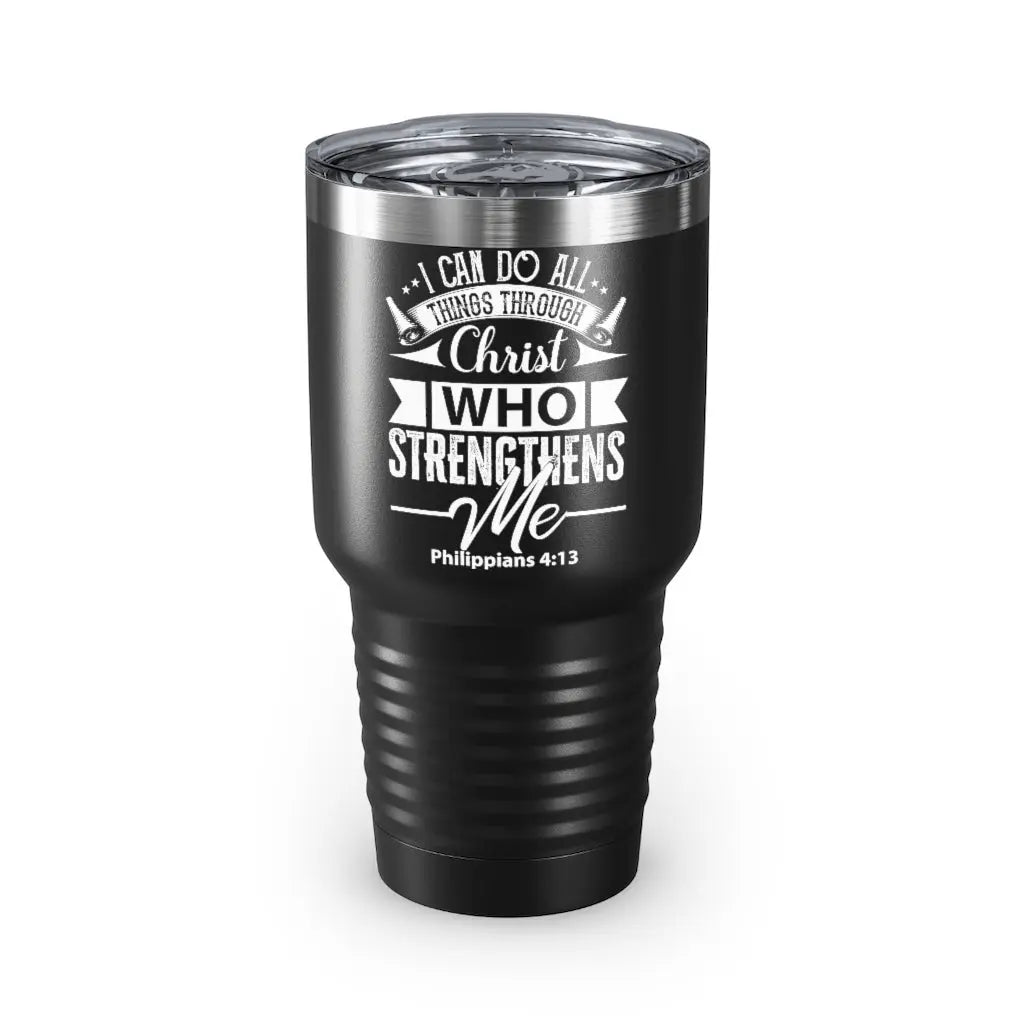 I Can Do All Things Philippians 4:13 Scripture Ringneck Tumbler, 30oz | Father's Day Gift Printify