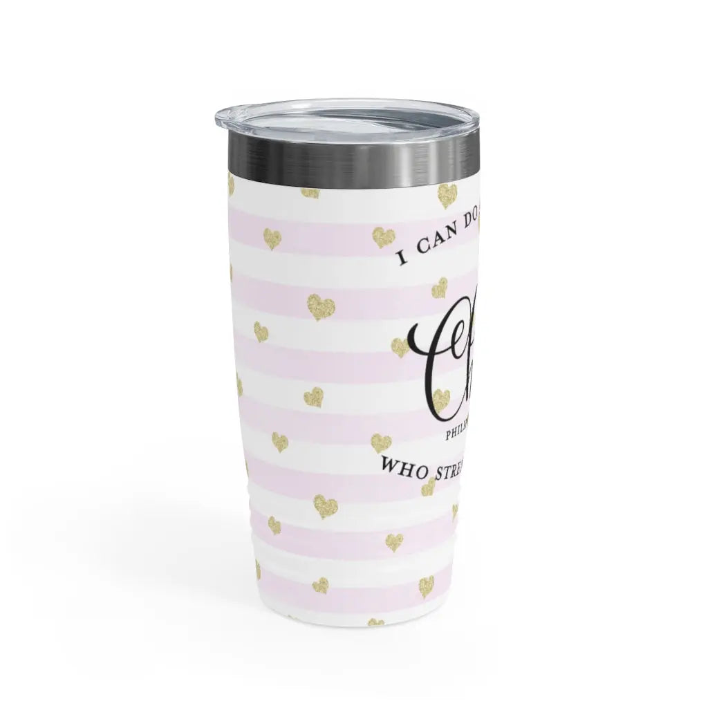 I Can Do All Things Ringneck Tumbler, 20oz Printify