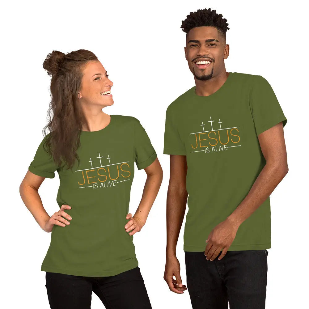 Jesus Is Alive Unisex t-shirt, Christian Faith Tee Amazing Faith Designs
