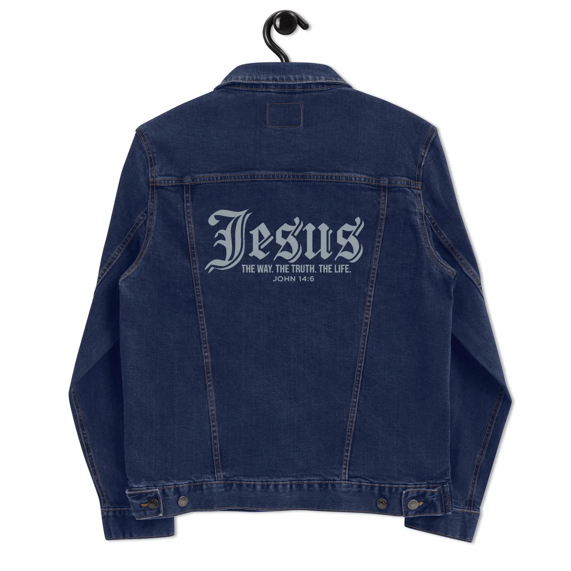 Jesus The Way Truth Life denim jacket