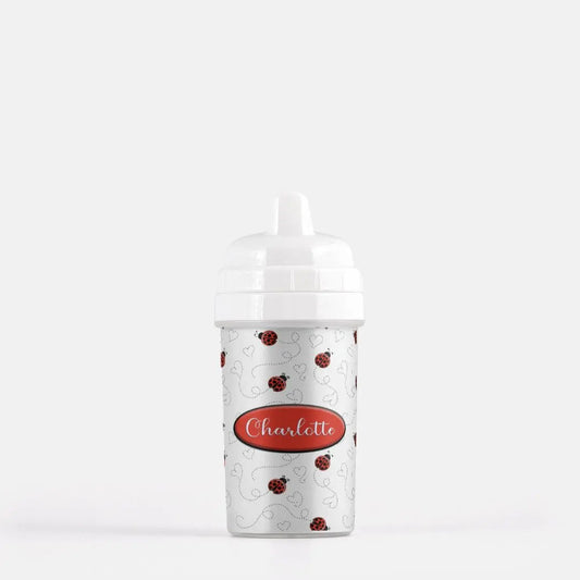 Ladybug Sippy Cup - Personalized Amazing Faith Designs