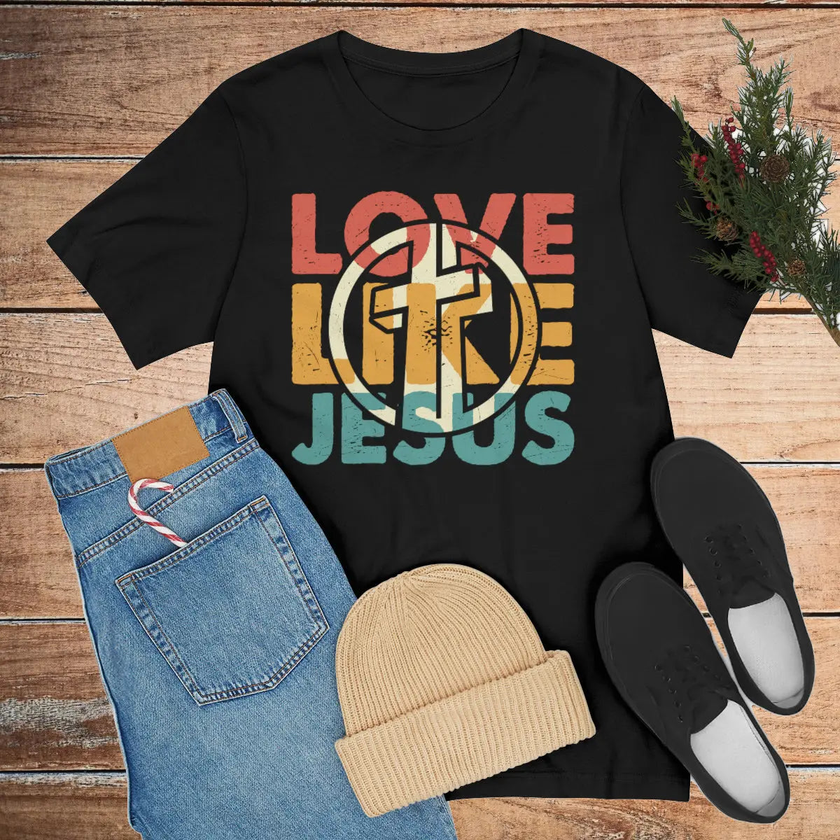 Love Like Jesus Retro Vintage Unisex T-shirt Printify