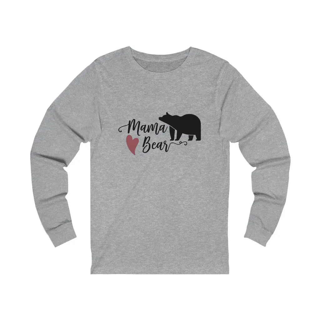 Mama Bear Jersey Long Sleeve Shirt, Mom Tshirt, Cute Mom Tee, New Mom tshirt Printify