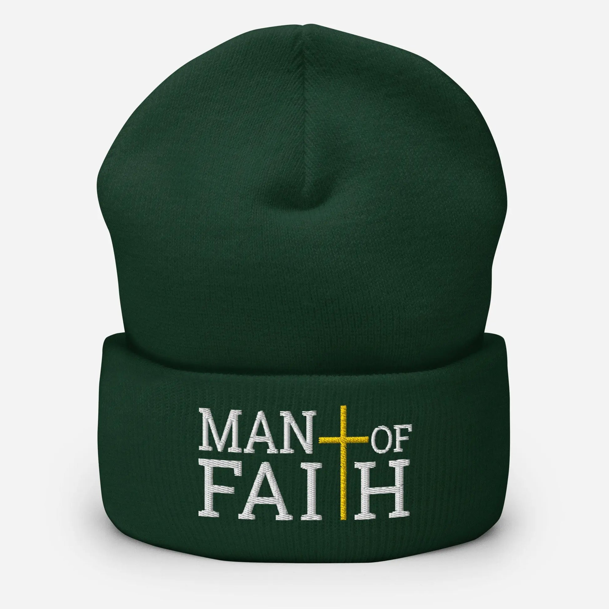 Man of Faith Cuffed Beanie Amazing Faith Designs