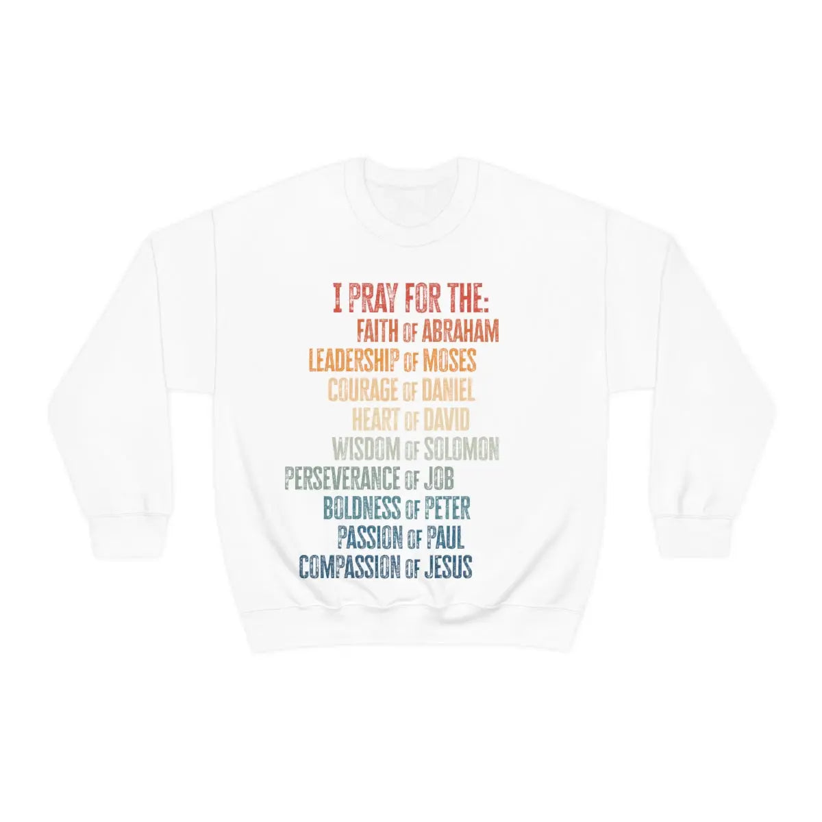 Men of the Bible Sweatshirt, Scripture Men's Sweatshirt | Jesus Peter Paul Moses Abraham, Christian Sweatshirt Printify