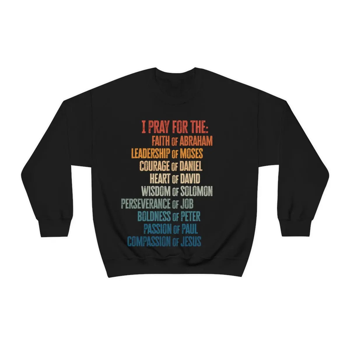 Men of the Bible Sweatshirt, Scripture Men's Sweatshirt | Jesus Peter Paul Moses Abraham, Christian Sweatshirt Printify