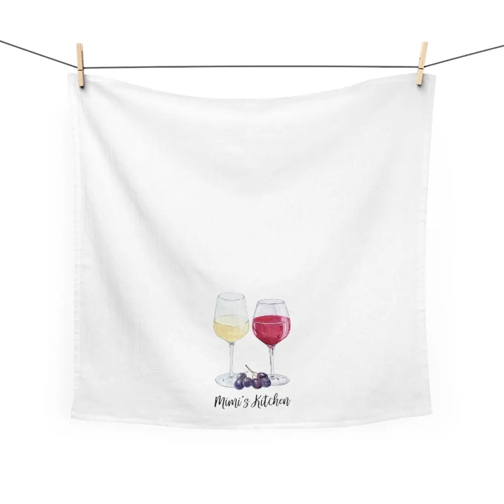 Mimi Tea Towel - Wine Printify