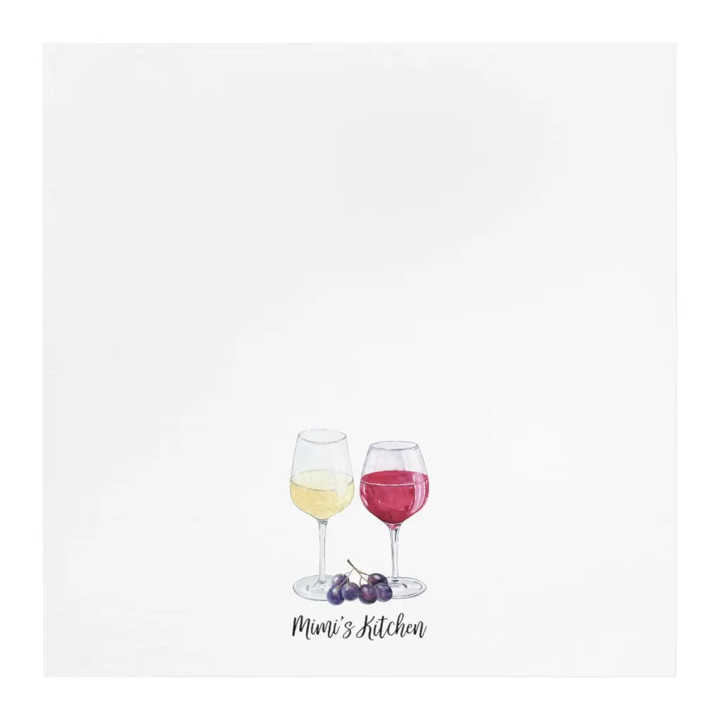 Mimi Tea Towel - Wine Printify