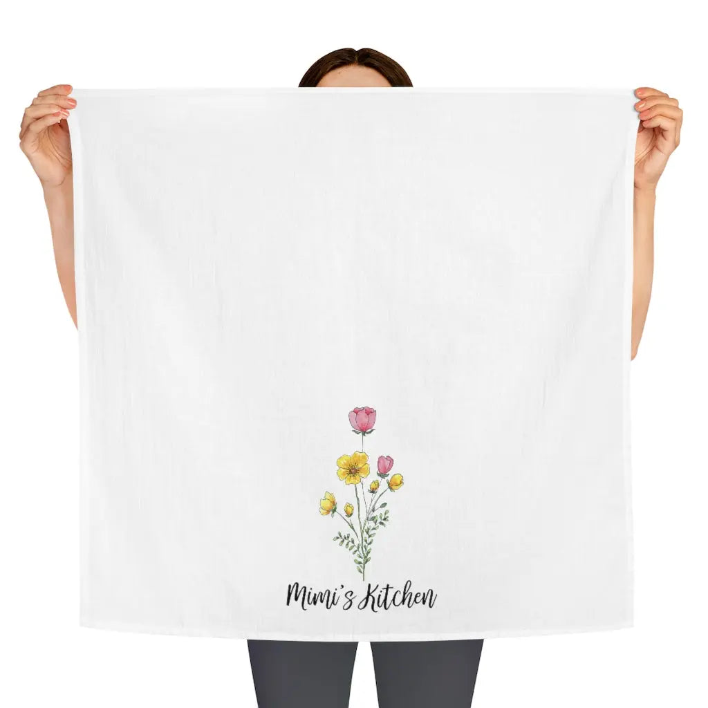 Mimi's Kitchen Tea Towel - Wildflowers, Kitchen Towel, Dish Towel Printify