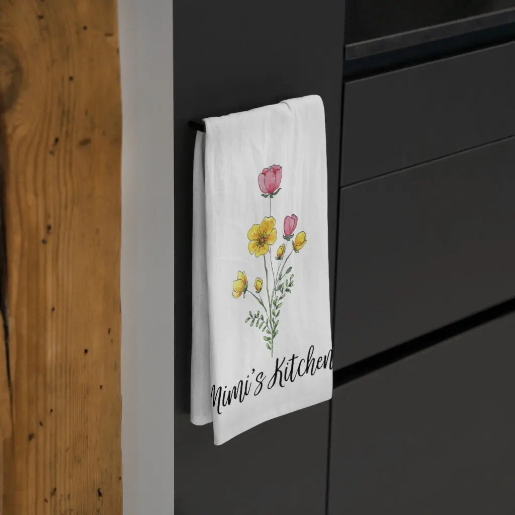 Mimi's Kitchen Tea Towel - Wildflowers, Kitchen Towel, Dish Towel Printify