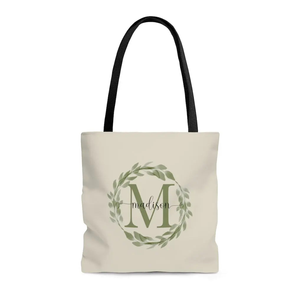 Monogram Name Tote Bag, Personalized Tote Bags, Bridesmaid Tote, Beach Tote, Bridesmaid Gift, Bridal Party Gifts, Wedding Welcome Bag Printify