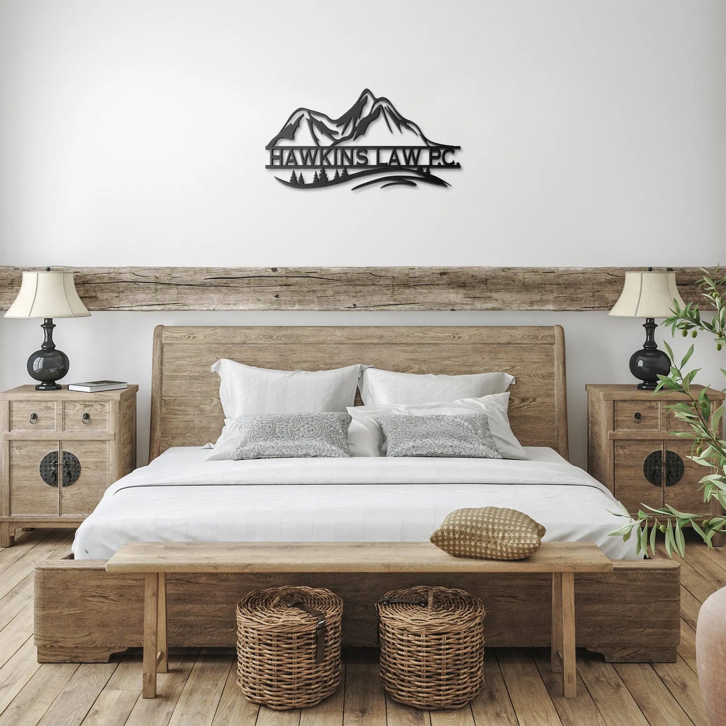 Mountains Personalized Metal Sign teelaunch