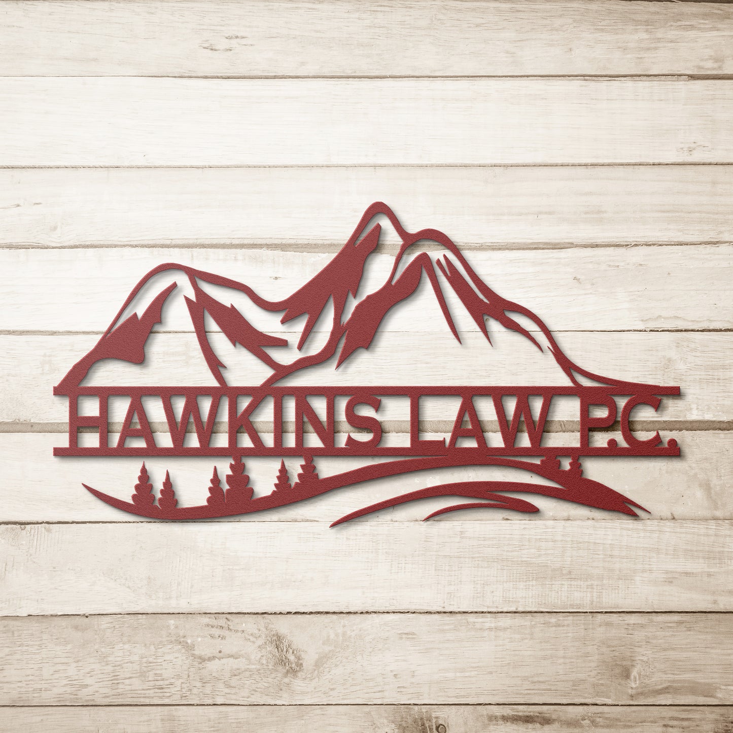 Mountains Personalized Metal Sign - Amazing Faith Designs