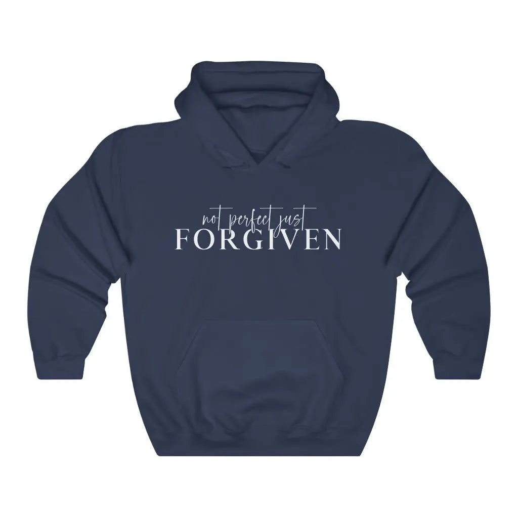 Not Perfect Just Forgiven Unisex Hoodie Sweatshirt, Scripture Shirts, Faith Based Clothing, Christian Tee, Worship Hoodie Printify