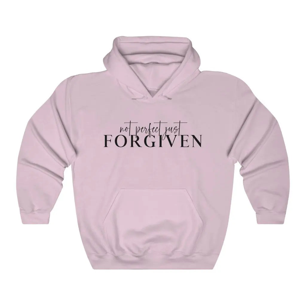 Not Perfect Just Forgiven Unisex Hoodie Sweatshirt, Scripture Shirts, Faith Based Clothing, Christian Tee, Worship Hoodie Printify