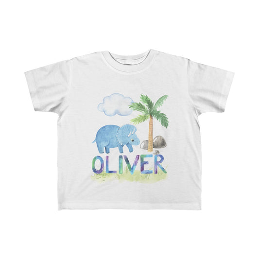 Dinosaur Personalized Name Toddler T-shirt 2T 3T 4T 5T |  2nd 3rd 4th 5th Birthday - Amazing Faith Designs