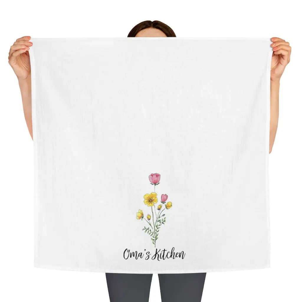 Oma's Kitchen Tea Towel Printify