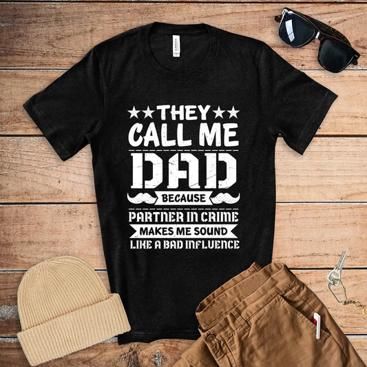Partner in Crime Dad Men's T-shirt | Father's Day Gift Printify