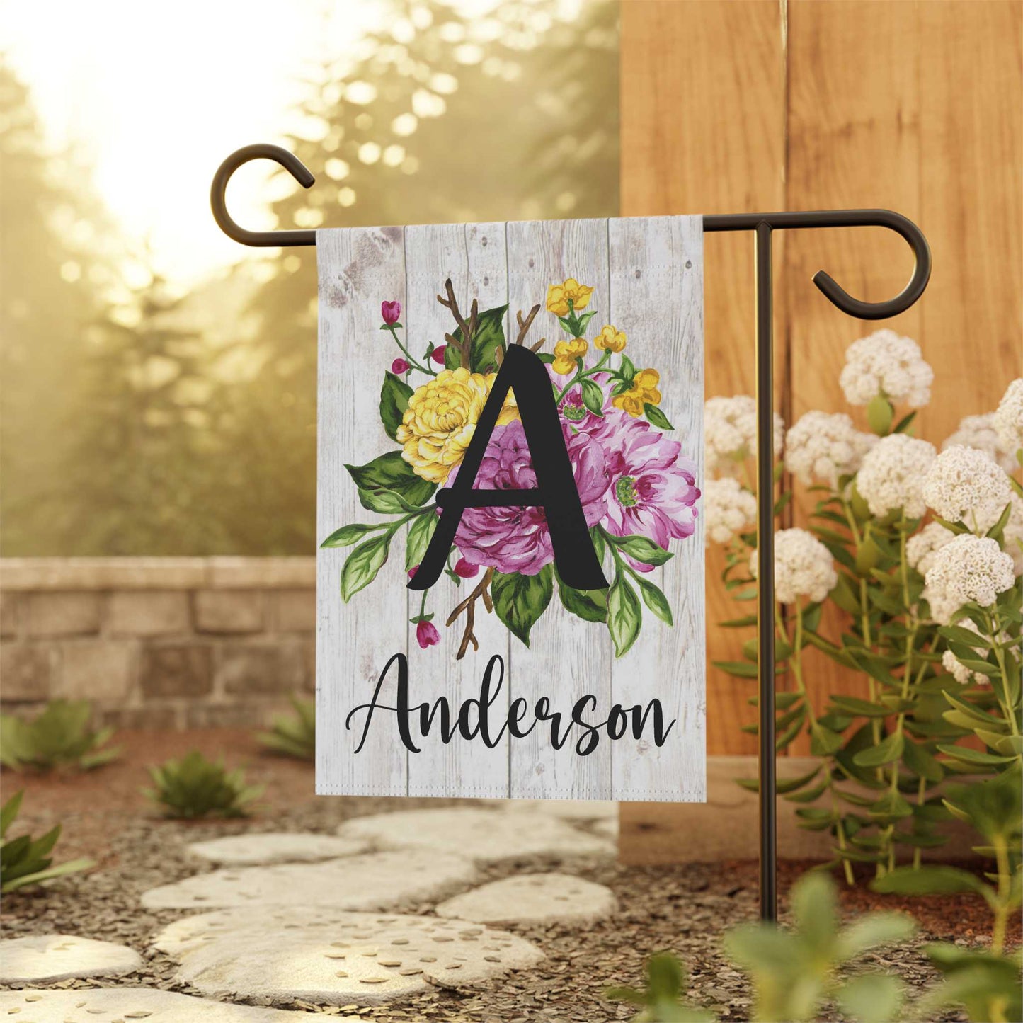 Personalized Garden Flag Welcome Sign With Family Name Amazing Faith Designs