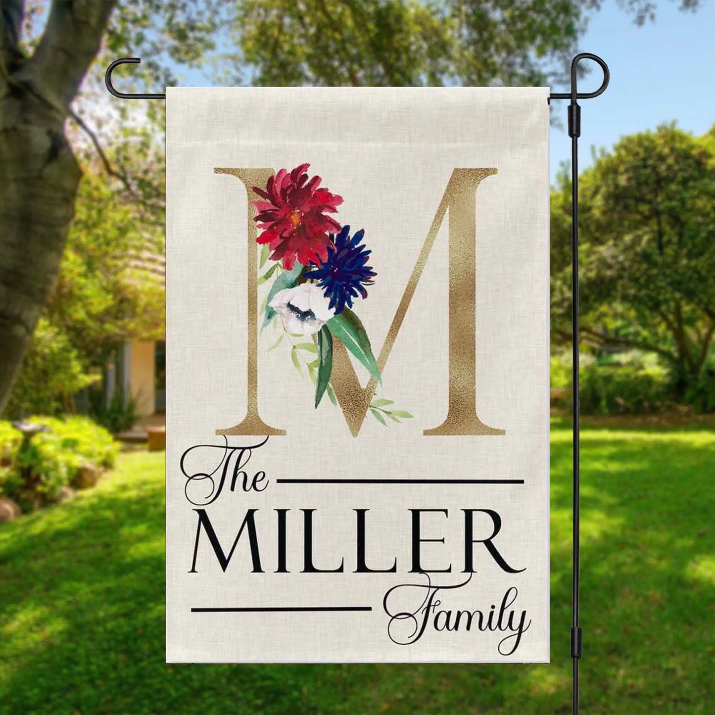 Personalized Garden Flag With Family Name Amazing Faith Designs