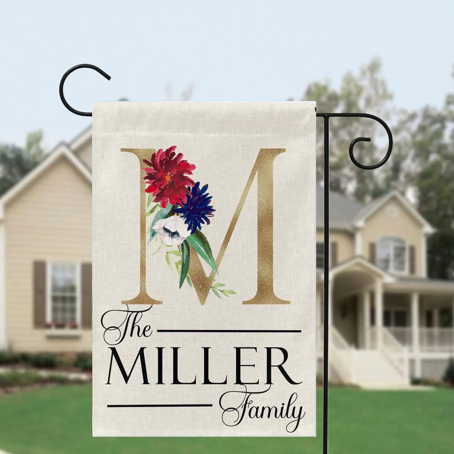 Personalized Garden Flag With Family Name Amazing Faith Designs