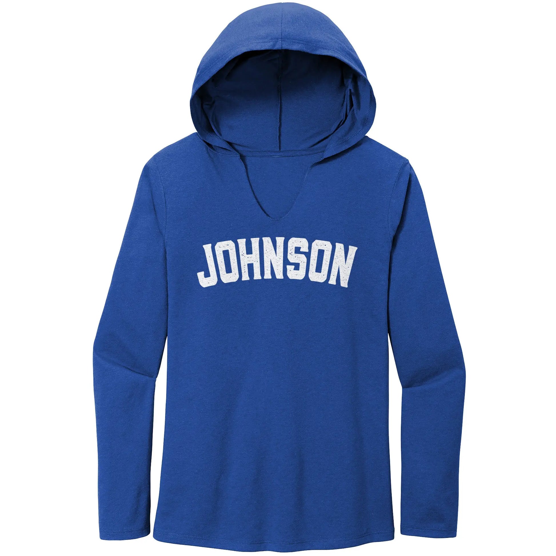Personalized Name Long Sleeve Hoodie - Distressed Letters teelaunch