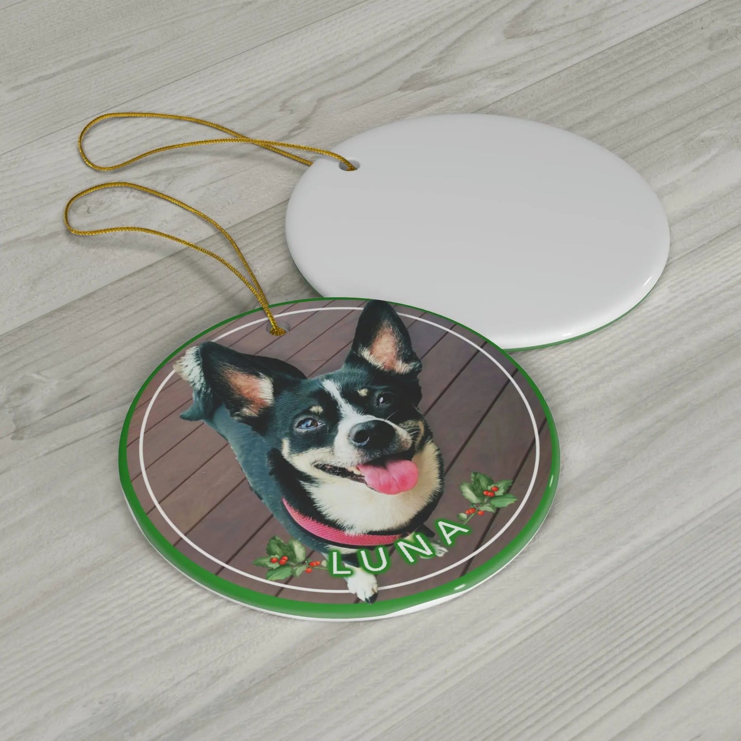 Pet Photo Christmas Ornament Printify