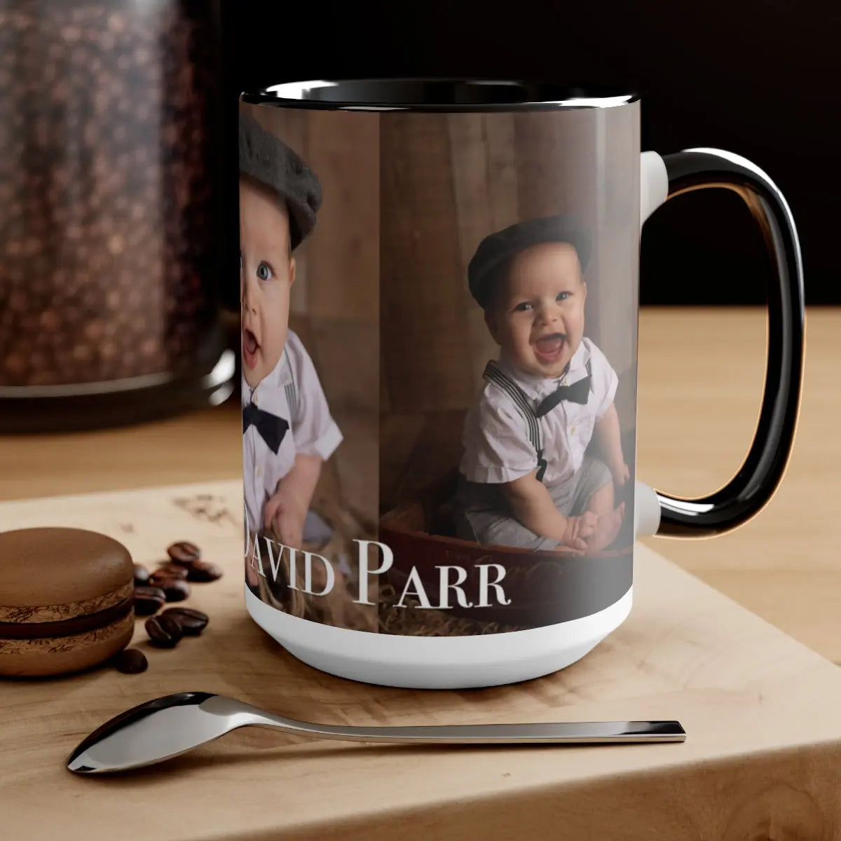 Photo Two-Tone Coffee Mugs, 15oz Printify
