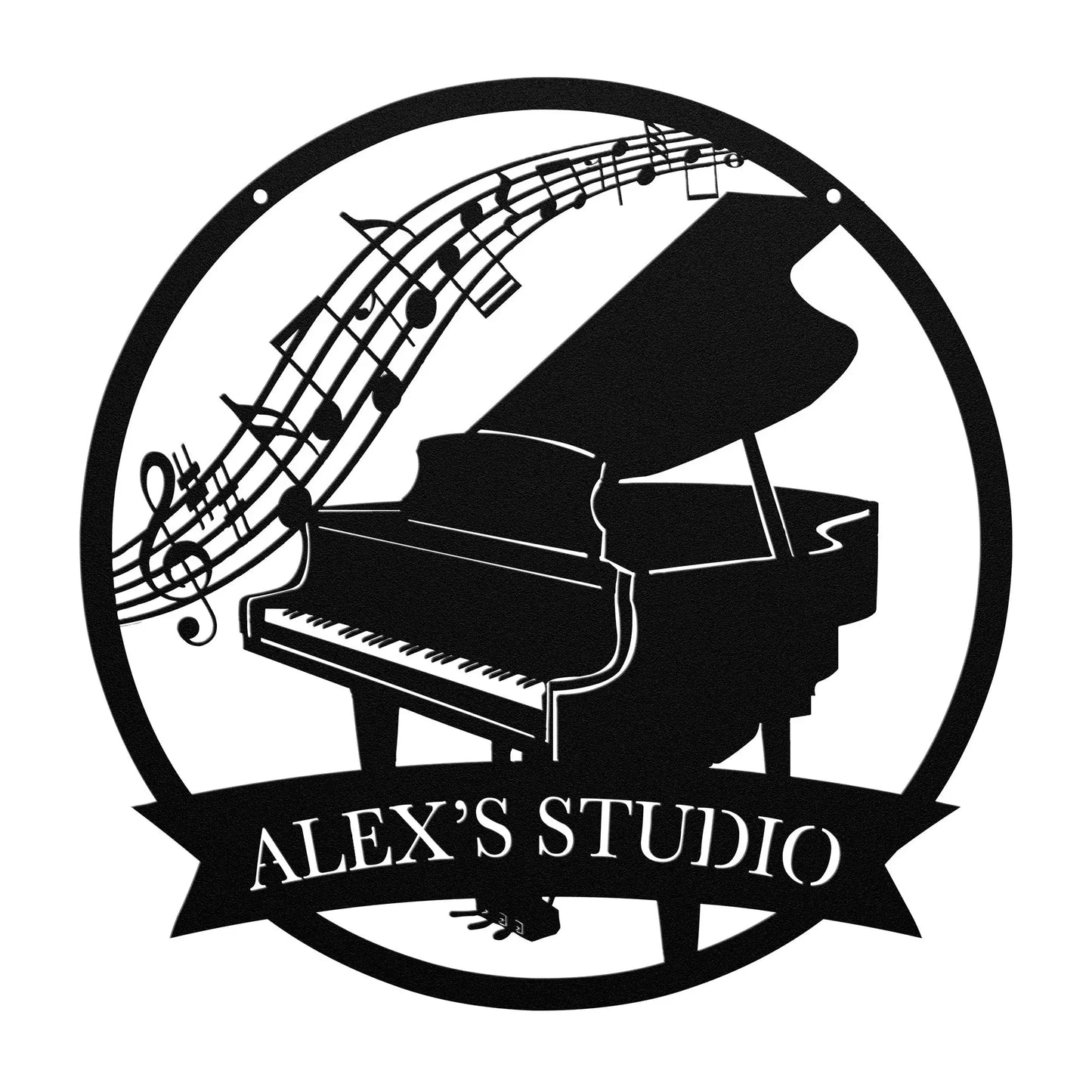 Piano Studio Metal Sign, Musician Sign teelaunch