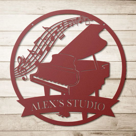 Piano Studio Metal Sign, Musician Sign teelaunch