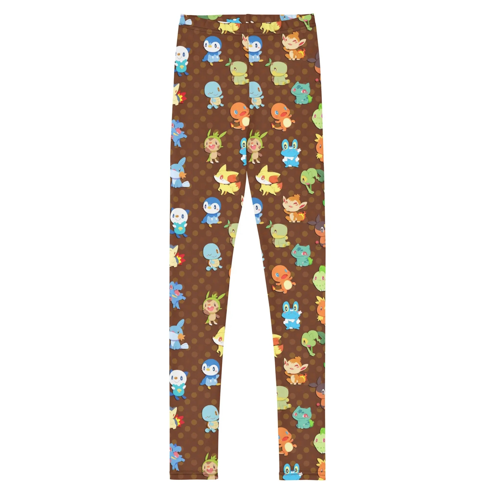 Pokemon Brown Youth Leggings Amazing Faith Designs